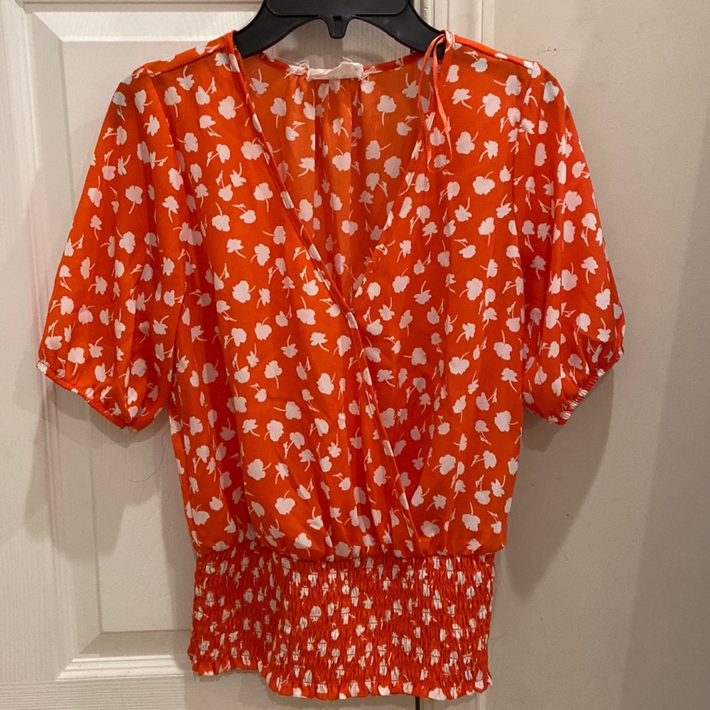 Coral Blouse